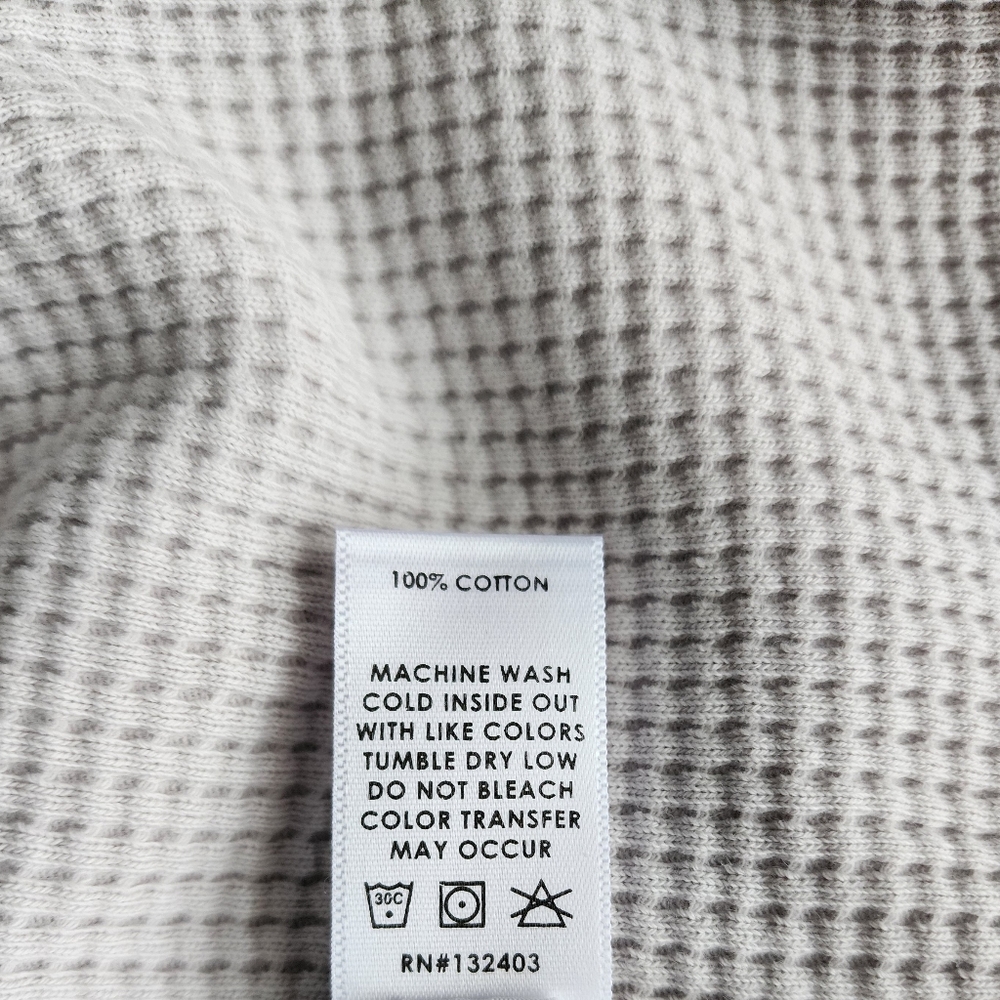 Cotton Citizen New waffle knit cotton sweater. Turtleneck. Half-zip closure. - Picture 11 of 11